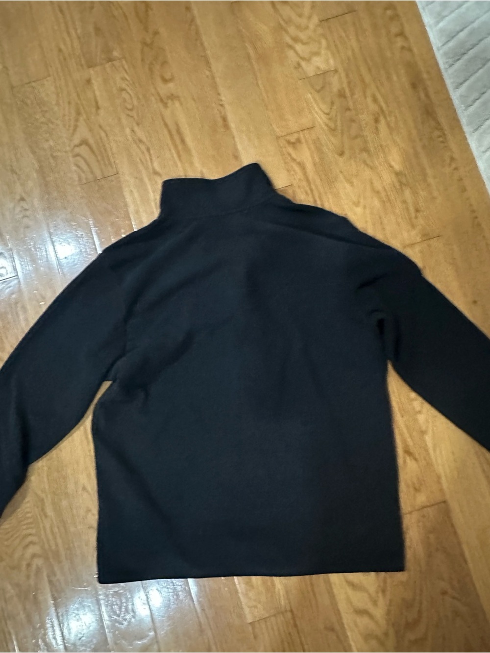 The North Face Black Fleece Pullover with White Logo - Picture 4 of 4